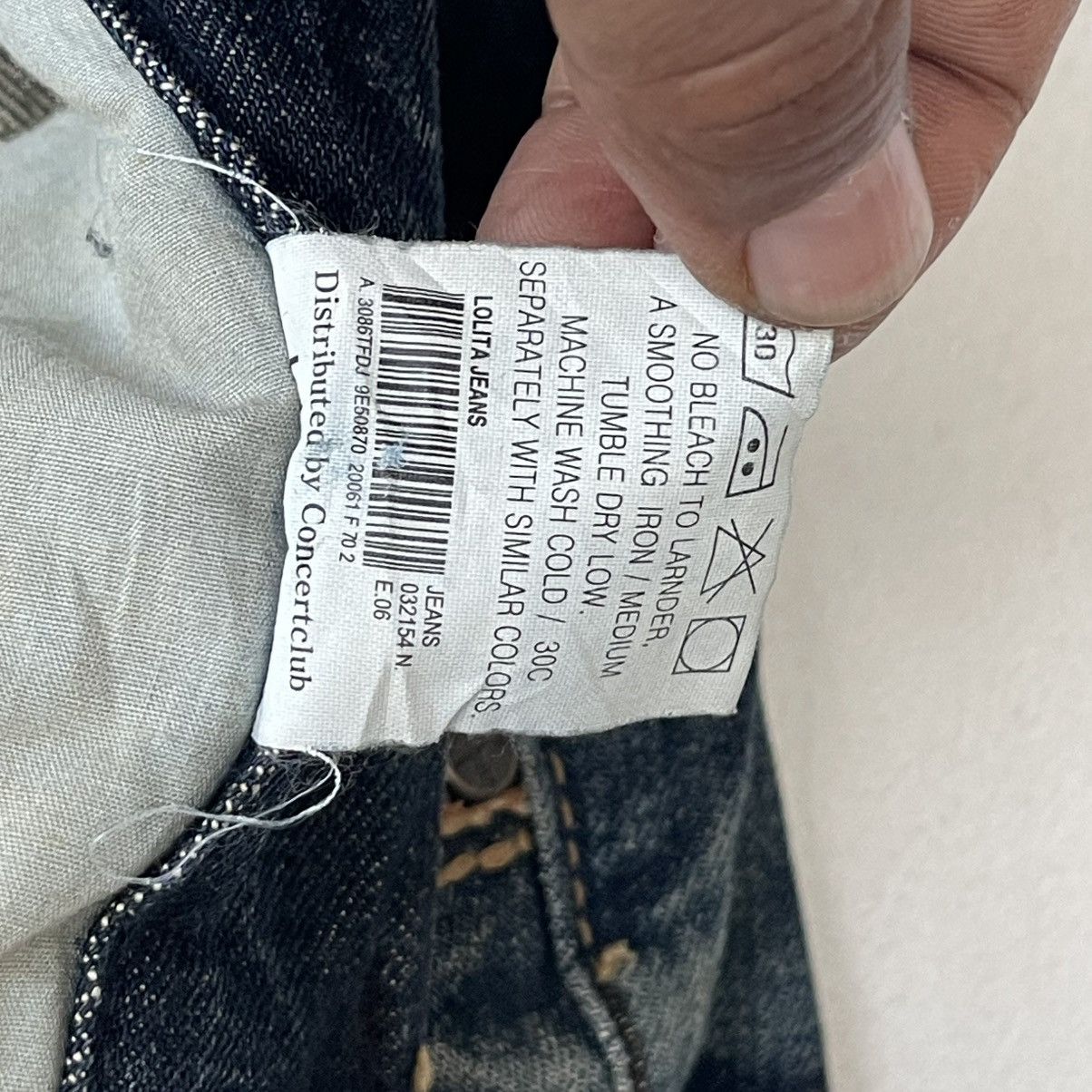 Lolita Jeans Archival Lolita Jeans Fleur-de-lis Suede Patchwork Denim Size US 30 / EU 46 - 18 Thumbnail
