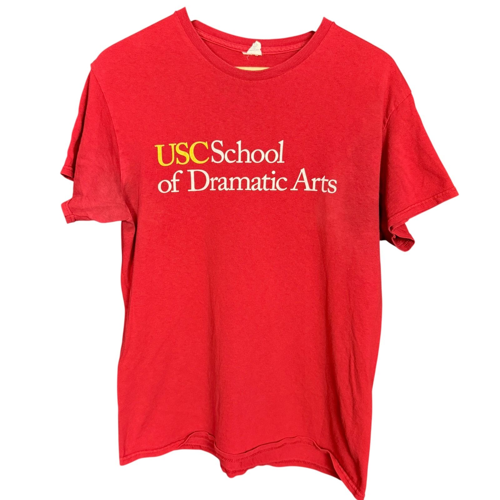 Delta Vintage Y2K USC School of Dramatic Arts Red T-Shirt Men's M Size US M / EU 48-50 / 2 - 2 Thumbnail