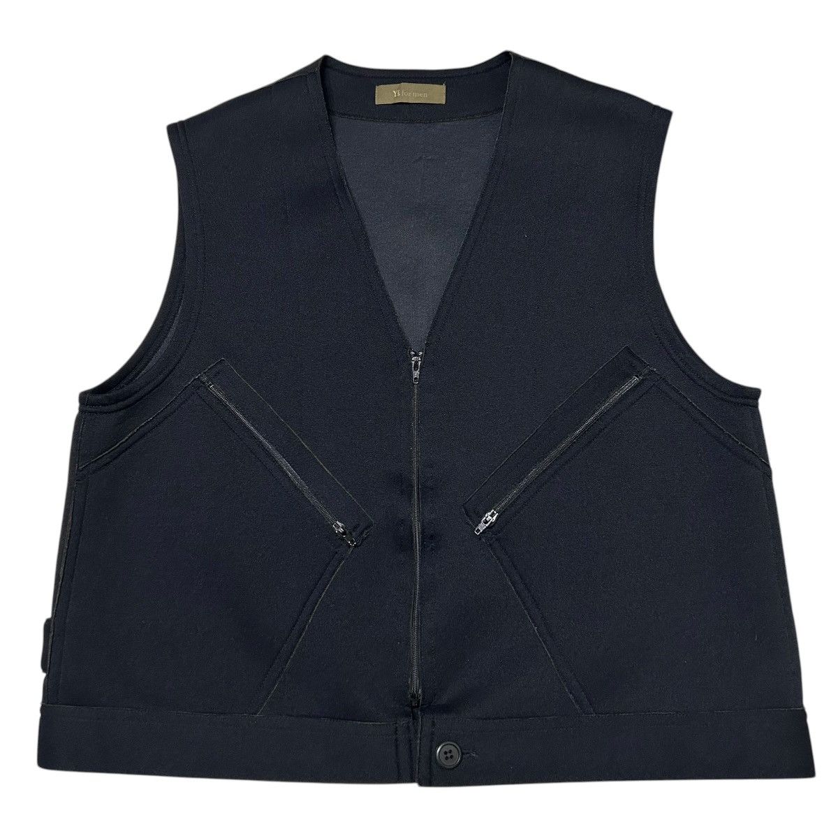 Yohji Yamamoto 715 Y's for men Yohji Yamamoto vest nylon bonded material Size US XXS / EU 40 - 3 Thumbnail