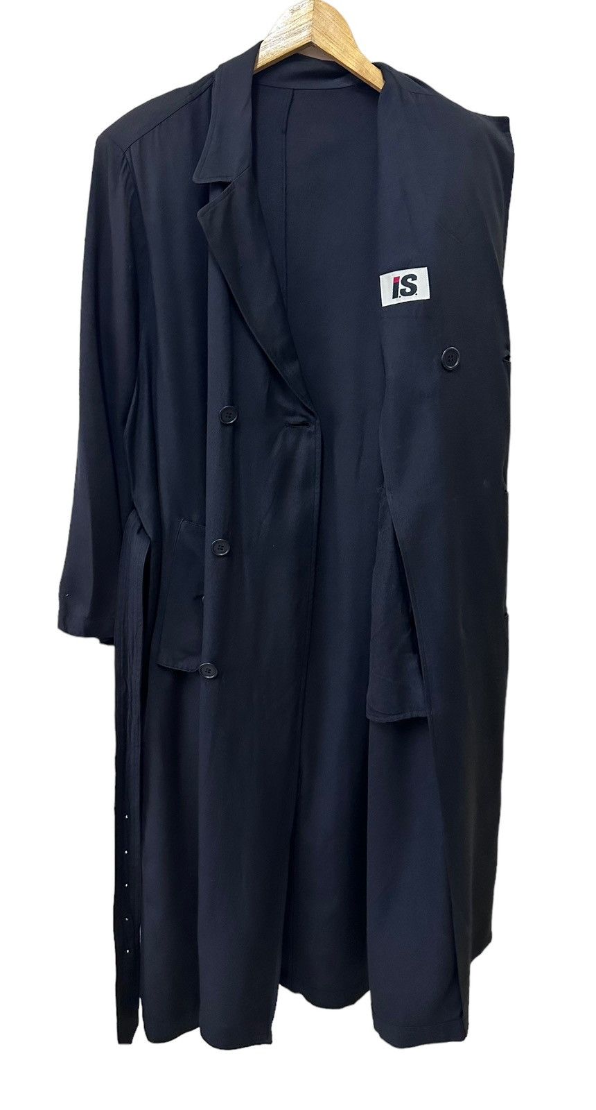 Issey Miyake 🇯🇵 90's Issey Miyake Double-Breaste Trench Coat Long Size US L / EU 52-54 / 3 - 5 Thumbnail
