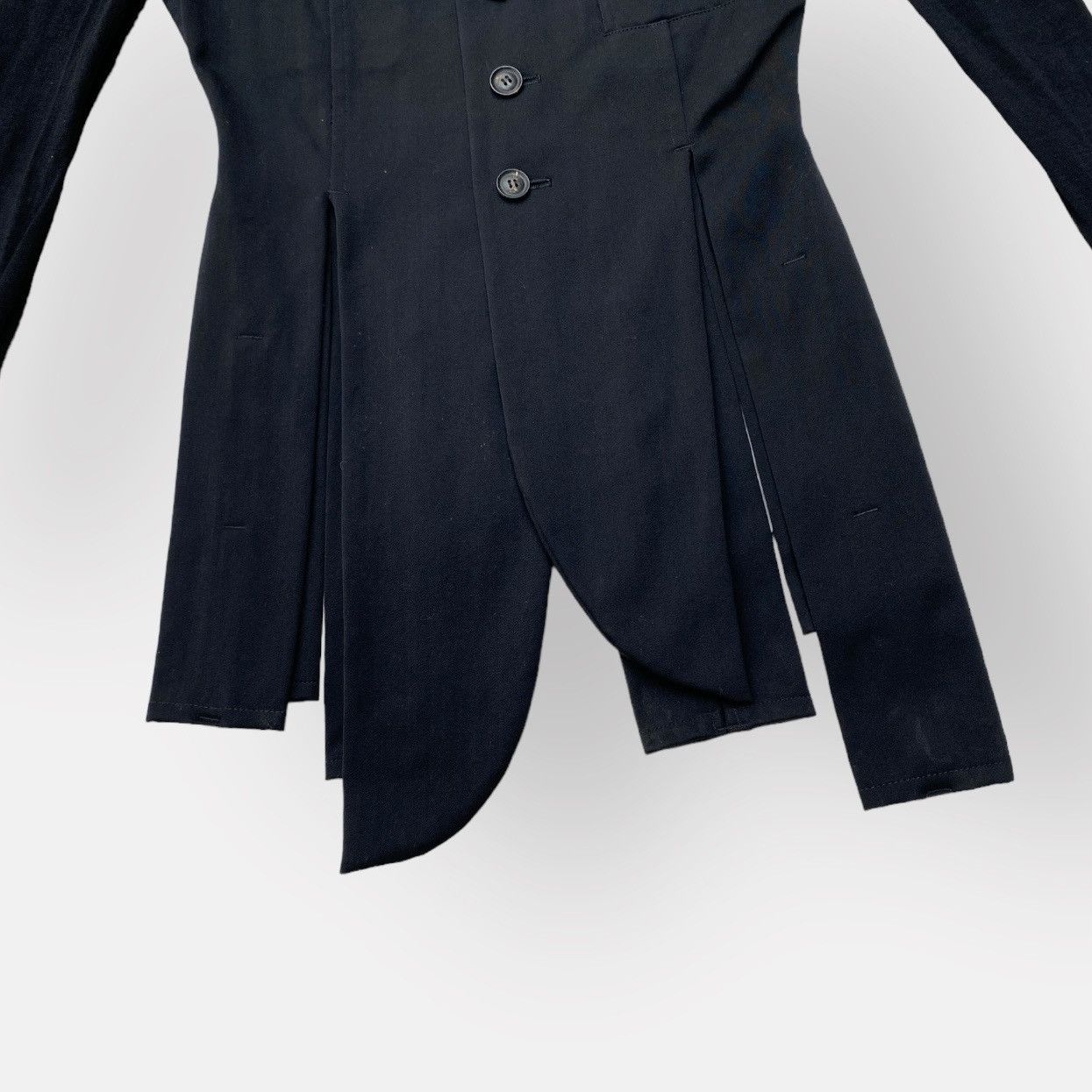 Vintage × Yohji Yamamoto Vintage 80’s Yohji Yamamoto “Carwash” Blazer Size M / US 6-8 / IT 42-44 - 2 Thumbnail