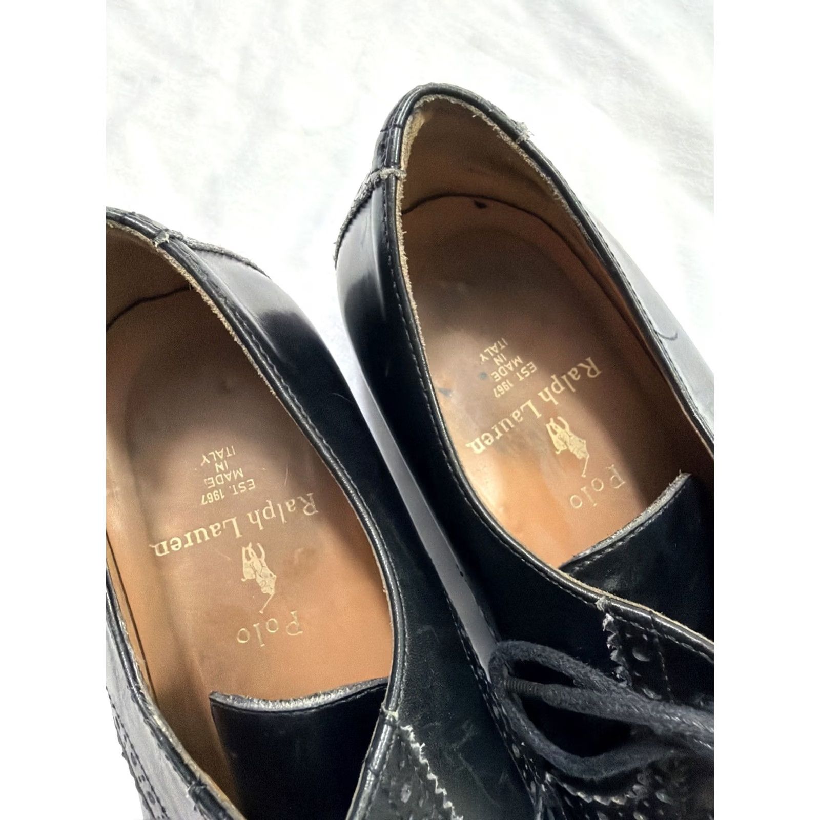Polo Ralph Lauren Polo Ralph Lauren Cap-Toe Brogue Shoes Oxford Leather Brown Men's Dress Shoes Cap-Toe Brogue Italy Made in Italy Leather Upper Lined Logo D Ocean? Size US M / EU 48-50 / 2 - 6 Thumbnail