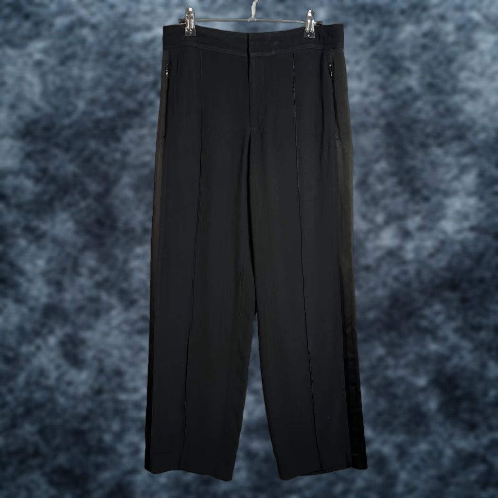 Club Monaco Club Monaco Women's Dress Pants Black Wide-Leg Size 2 Acetate/Viscose Size 26" / US 2 / IT 38 - 1 Thumbnail
