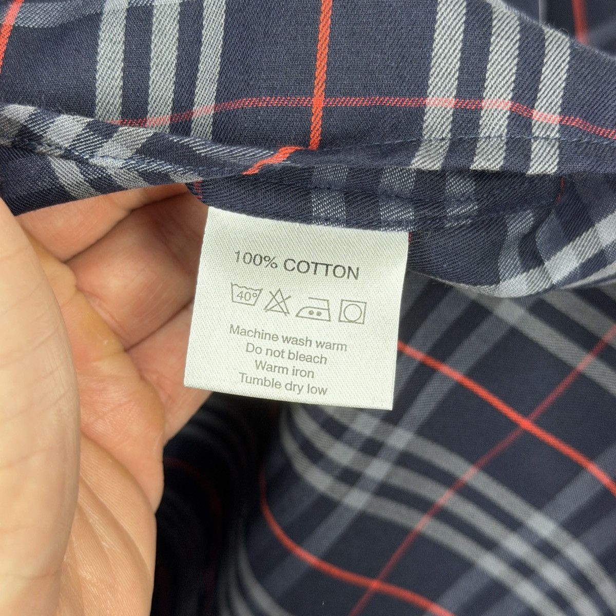 Burberry Burberry Nova Check Navy Checkered Shirt Button Up BRAND NEW Size US M / EU 48-50 / 2 - 10 Thumbnail