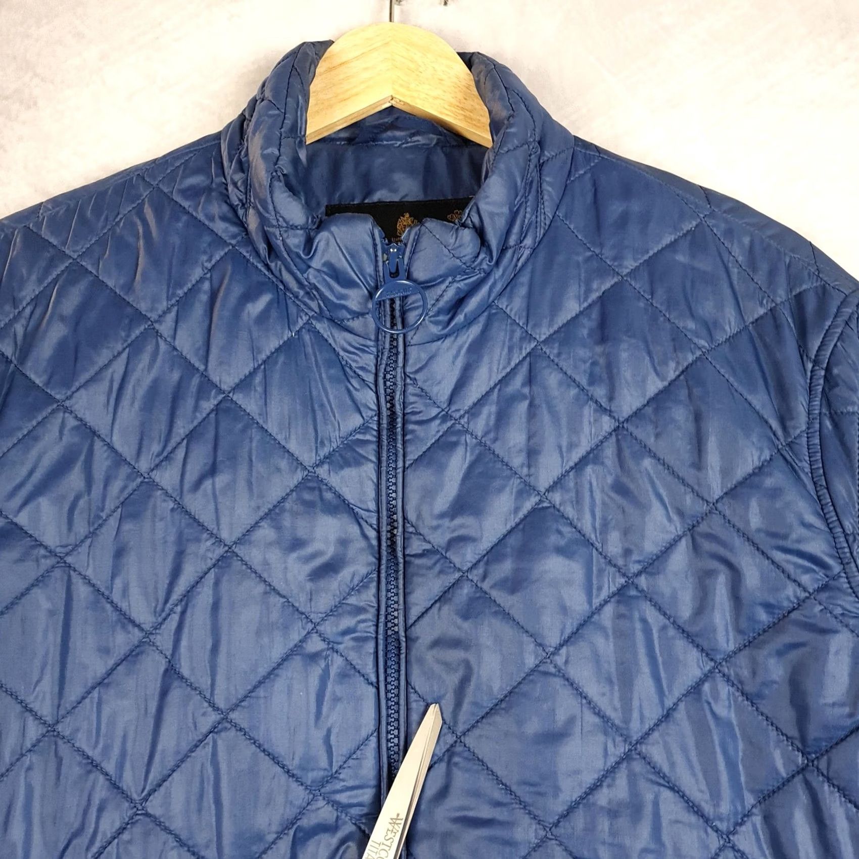 Barbour Barbour Fastback Quilt Jacket Mens Medium Blue Quilted Full Zip Lightweight Size US M / EU 48-50 / 2 - 3 Thumbnail