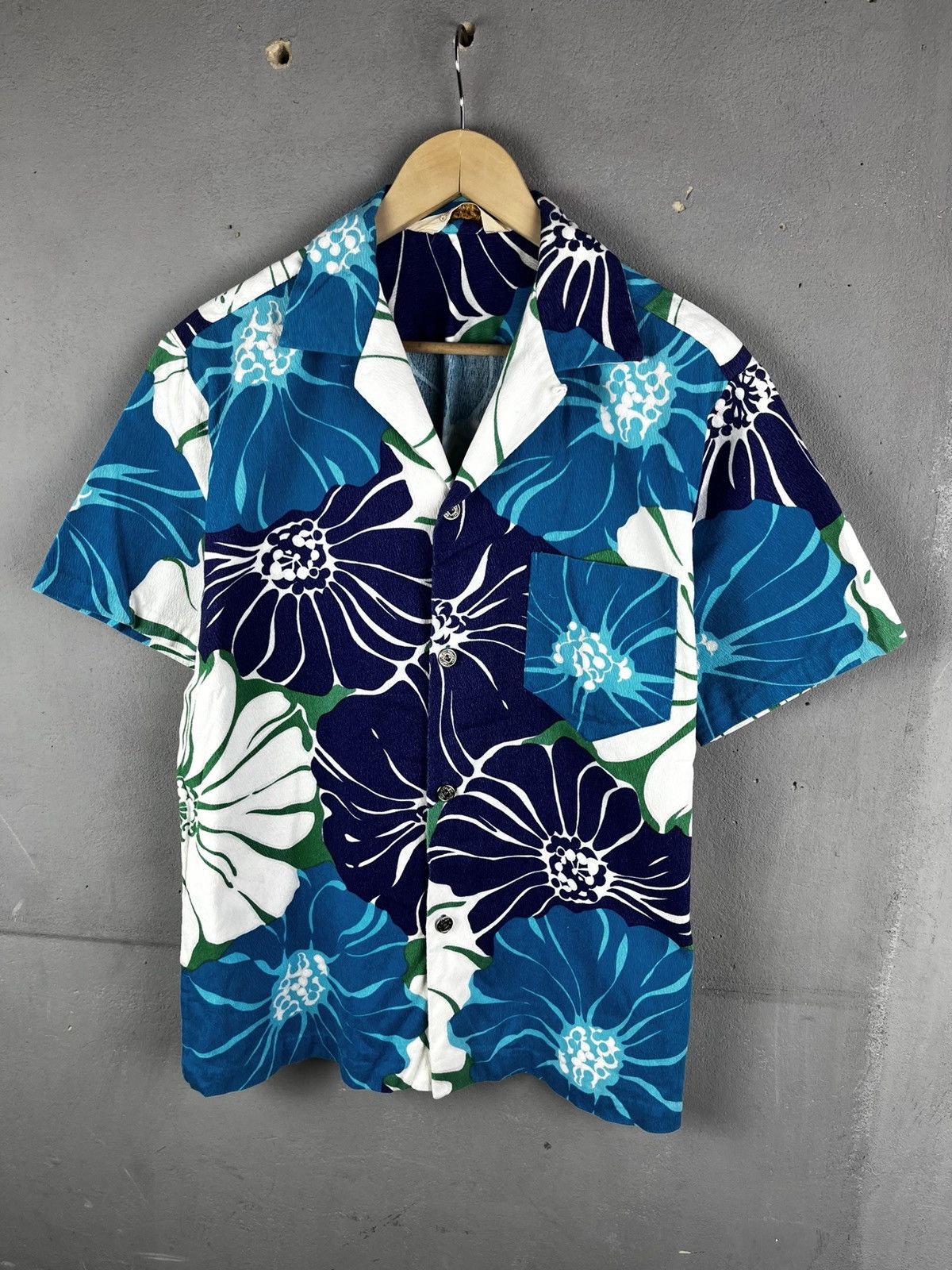 Vintage Vintage 60s Hawaiian Shirt Cotton Aloha Shirt Size US L / EU 52-54 / 3 - 2 Thumbnail