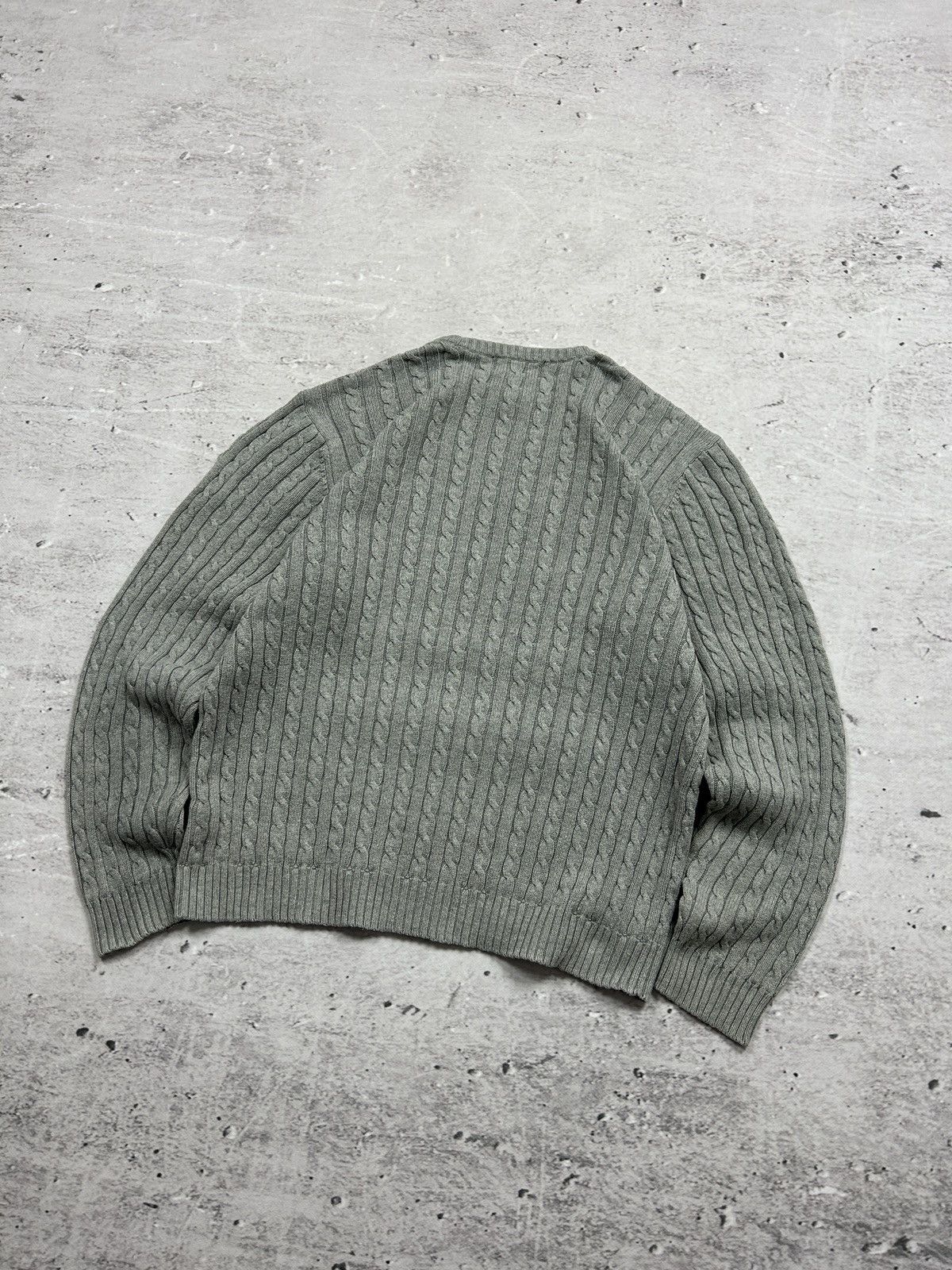 Chaps Ralph Lauren 💥Vintage Ralph Lauren Chaps Knitted Grey Sweater 00s Og💥 Size US S / EU 44-46 / 1 - 10 Thumbnail