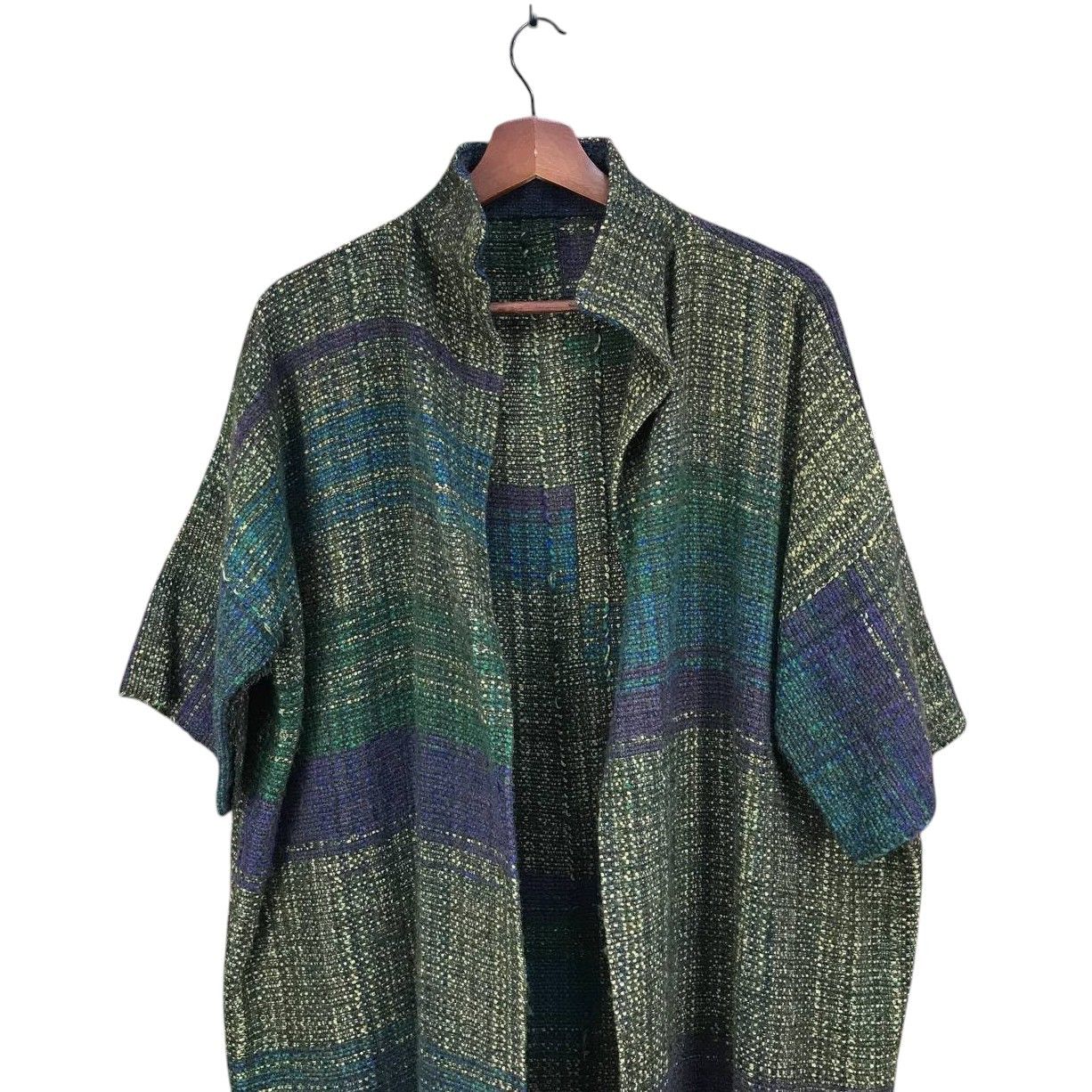 Japanese Brand JAPANESE MINIMALIST BUTTONLESS TWEED COLORBLOCK SHORTSLEEVE Size US M / EU 48-50 / 2 - 6 Thumbnail