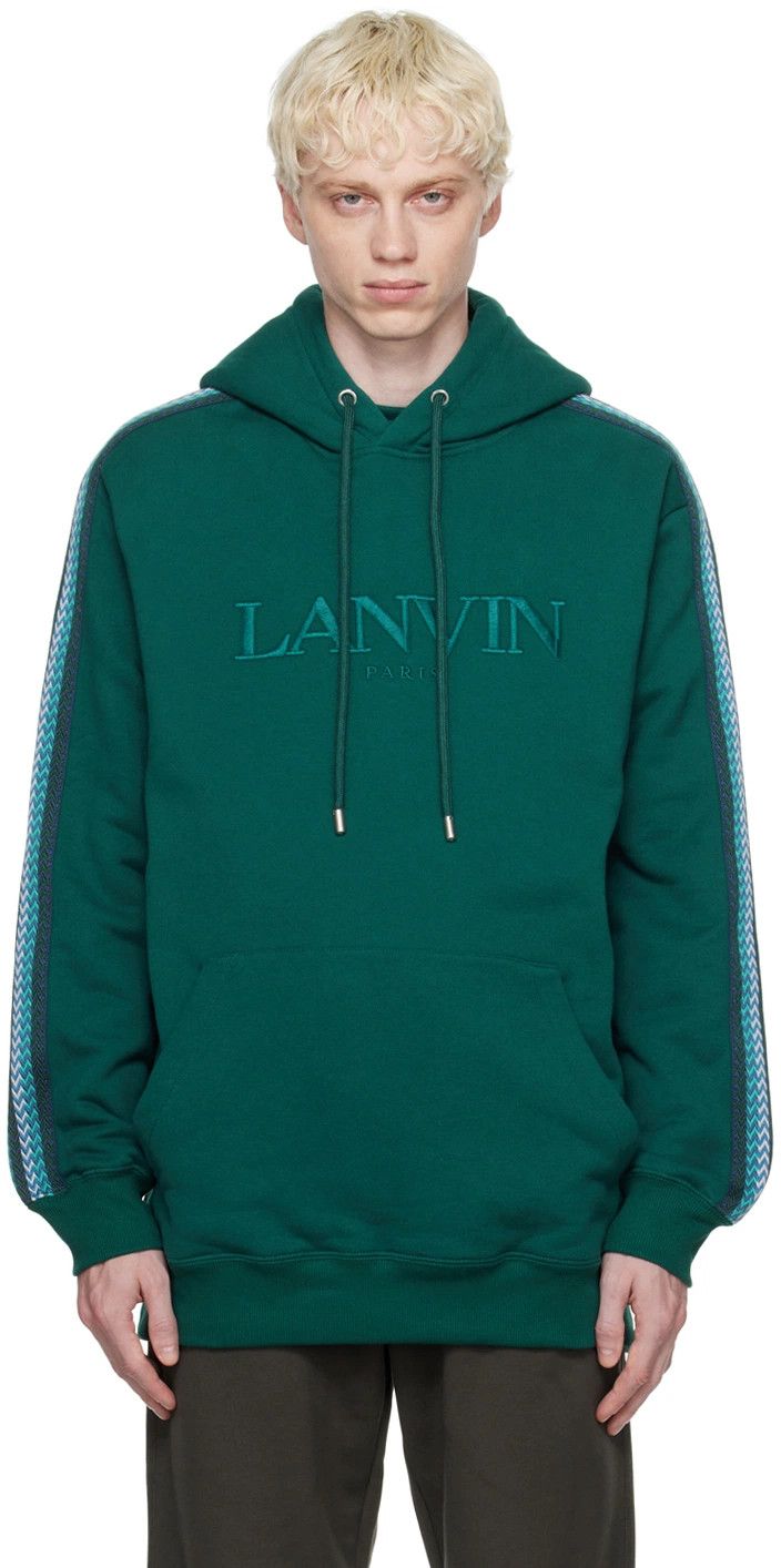 Lanvin o1y0225 Hoodie in Emerald Green Size US XL / EU 56 / 4 - 1 Thumbnail