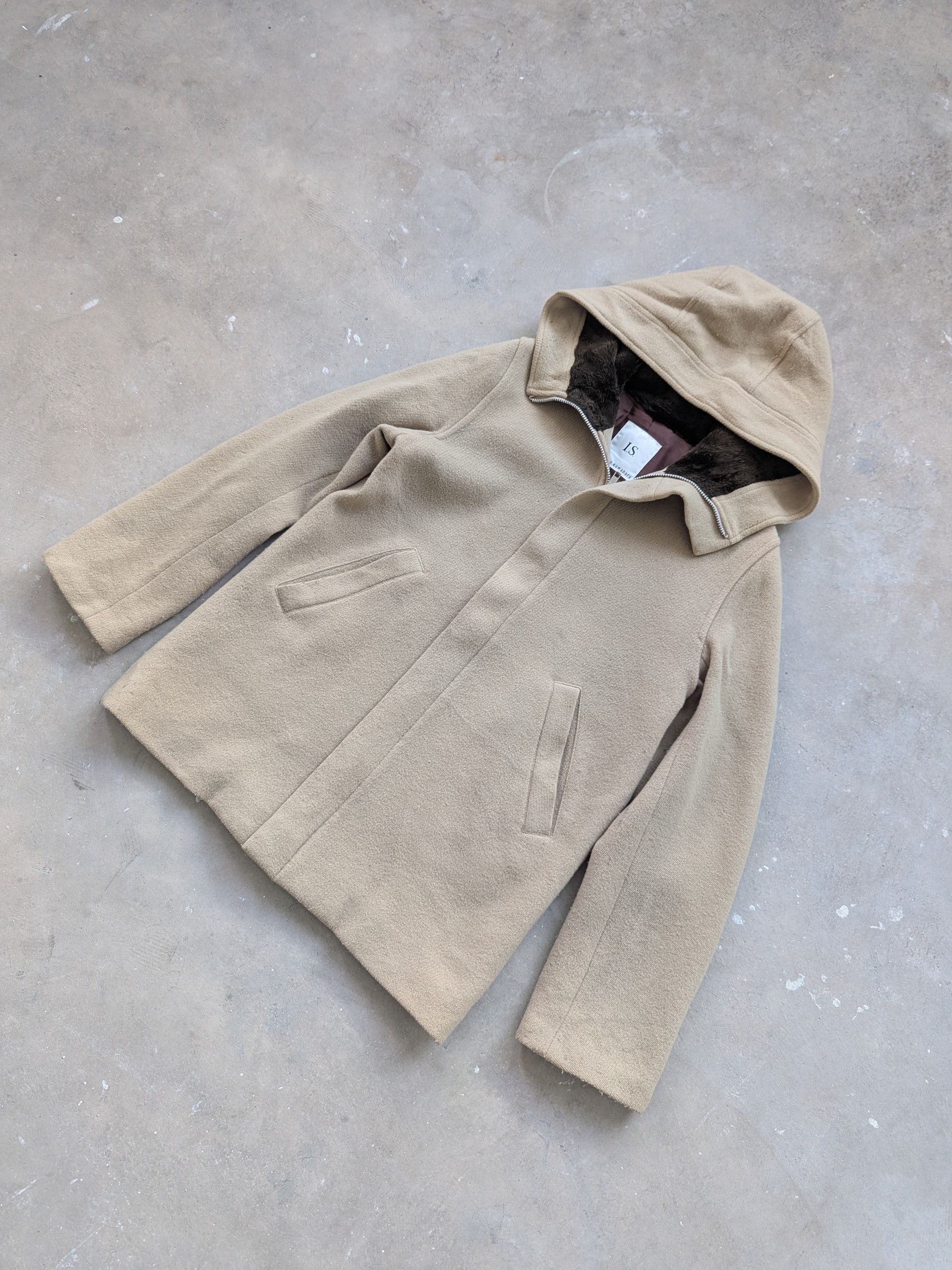 Issey Miyake × Sunao Kuwahara Vintage Sunao Kuwahara by Issey Miyake Wool Hoodie Jacket Size M / US 6-8 / IT 42-44 - 2 Thumbnail