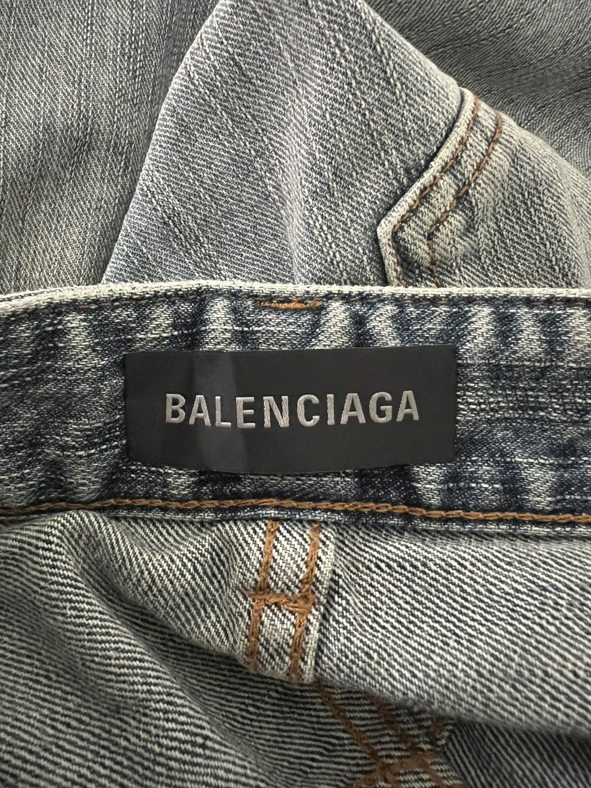Balenciaga Balenciaga Stained Flared Jeans Size US 27 - 9 Thumbnail
