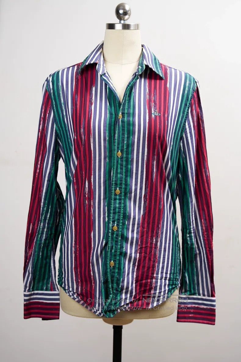 Vivienne Westwood Vivienne Westwood Drunkard Striped Shirt Size M / US 6-8 / IT 42-44 - 4 Thumbnail