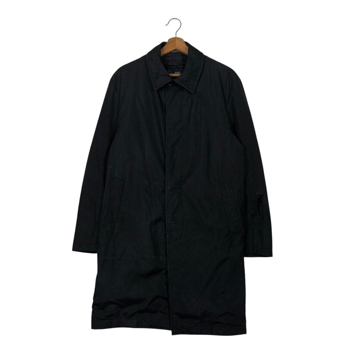 Yohji Yamamoto 📌Vintage Long Jacket Rich Black Ined Homme Basic Size US M / EU 48-50 / 2 - 2 Thumbnail