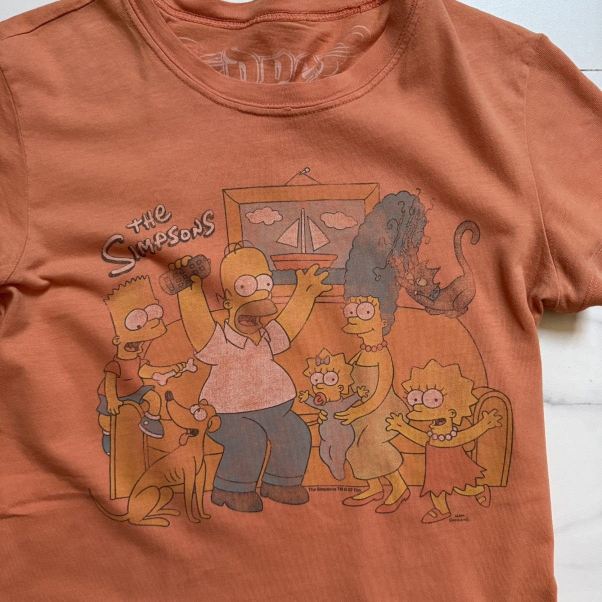 The Simpsons Vintage Y2K The Simpsons Distressed T-Shirt Size S / US 4 / IT 40 - 4 Thumbnail