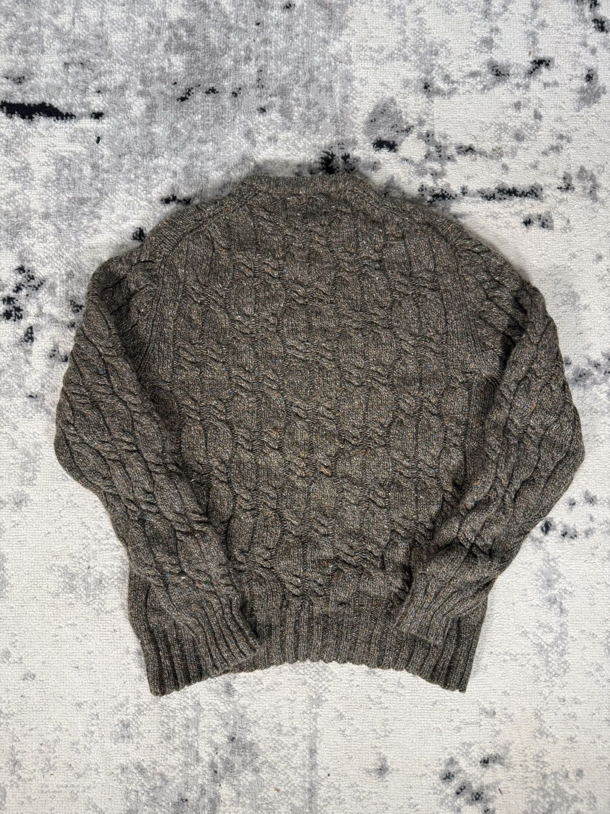 Chaps Ralph Lauren Vintage 80s Chaps Ralph Lauren Cable Knit Wool Sweater Size XL / US 12-14 / IT 48-50 - 4 Thumbnail