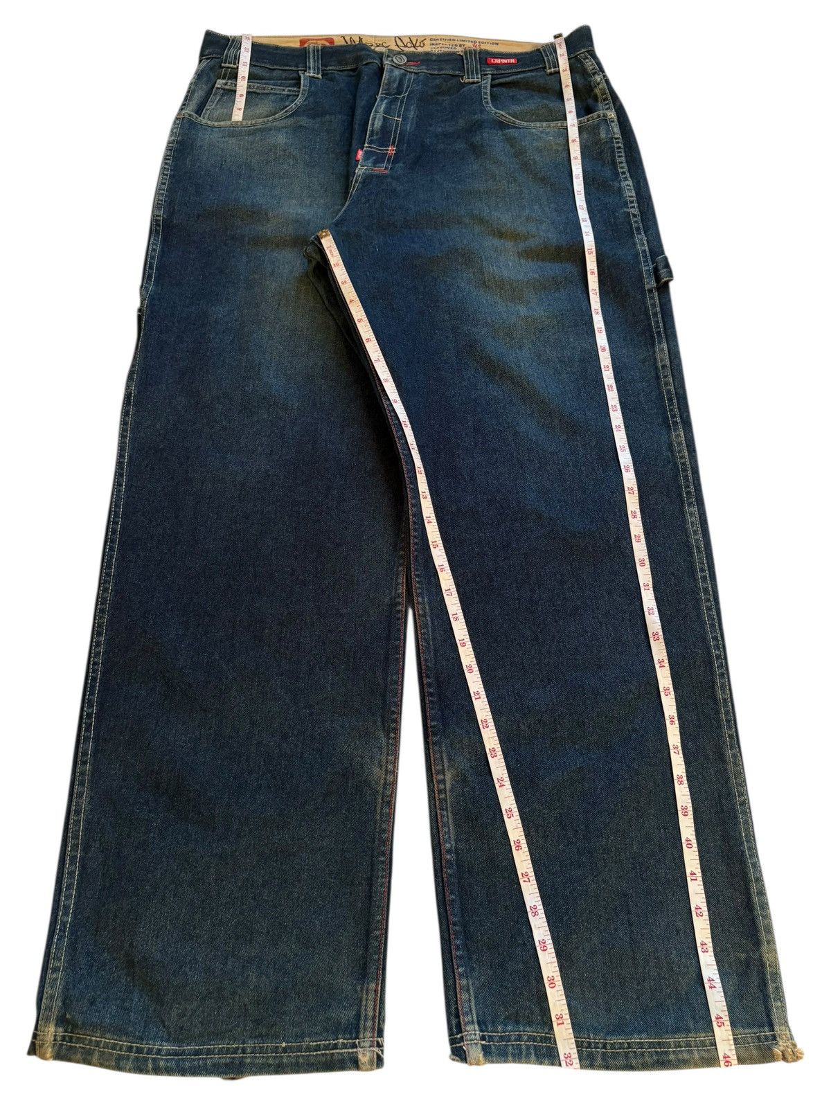 Ecko Unltd. Vintage Ecko Carpenter Mud Wash Ripped Baggy Wide Jean Size US 40 / EU 56 - 13 Thumbnail
