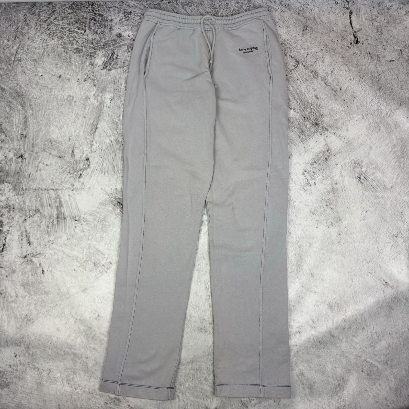 Acne Studios Acne Studios Stockholm Gray Cotton Sweatpants Small Size US 30 / EU 46 - 1 Thumbnail