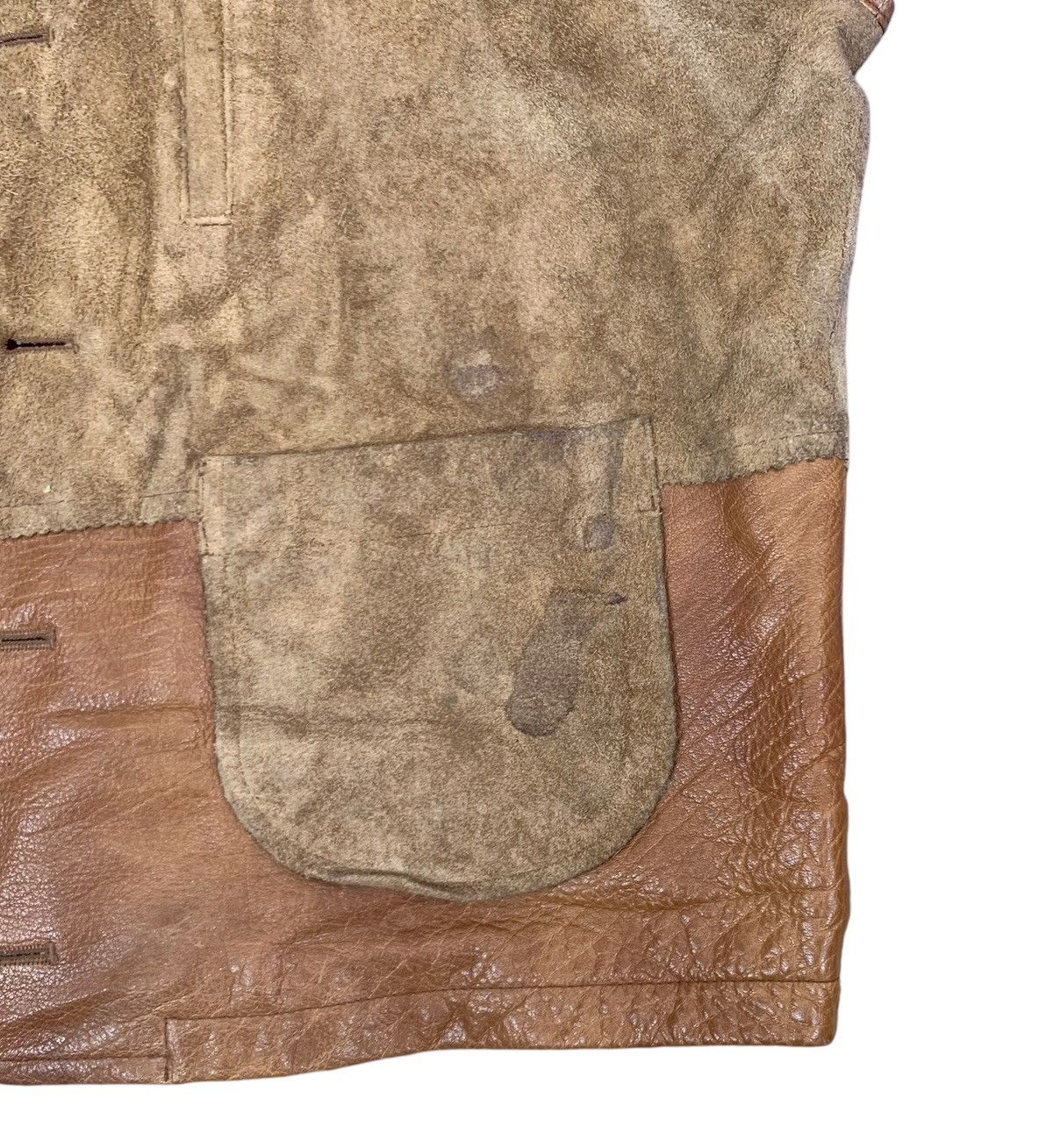 Designer × Genuine Leather VINTAGE INTERMEZO SUEDE LEATHER VEST JACKET Size US M / EU 48-50 / 2 - 5 Thumbnail
