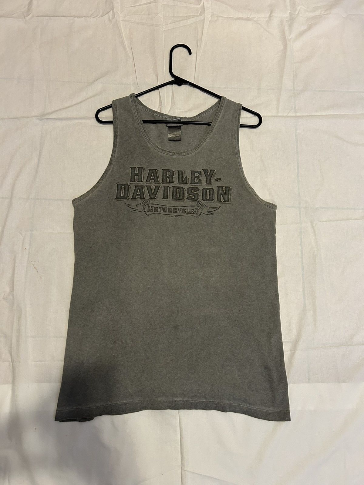 Harley Davidson Harley Davidson Grey Tank Top Dealer Logo Motorcycle Shirt Size US M / EU 48-50 / 2 - 1 Thumbnail