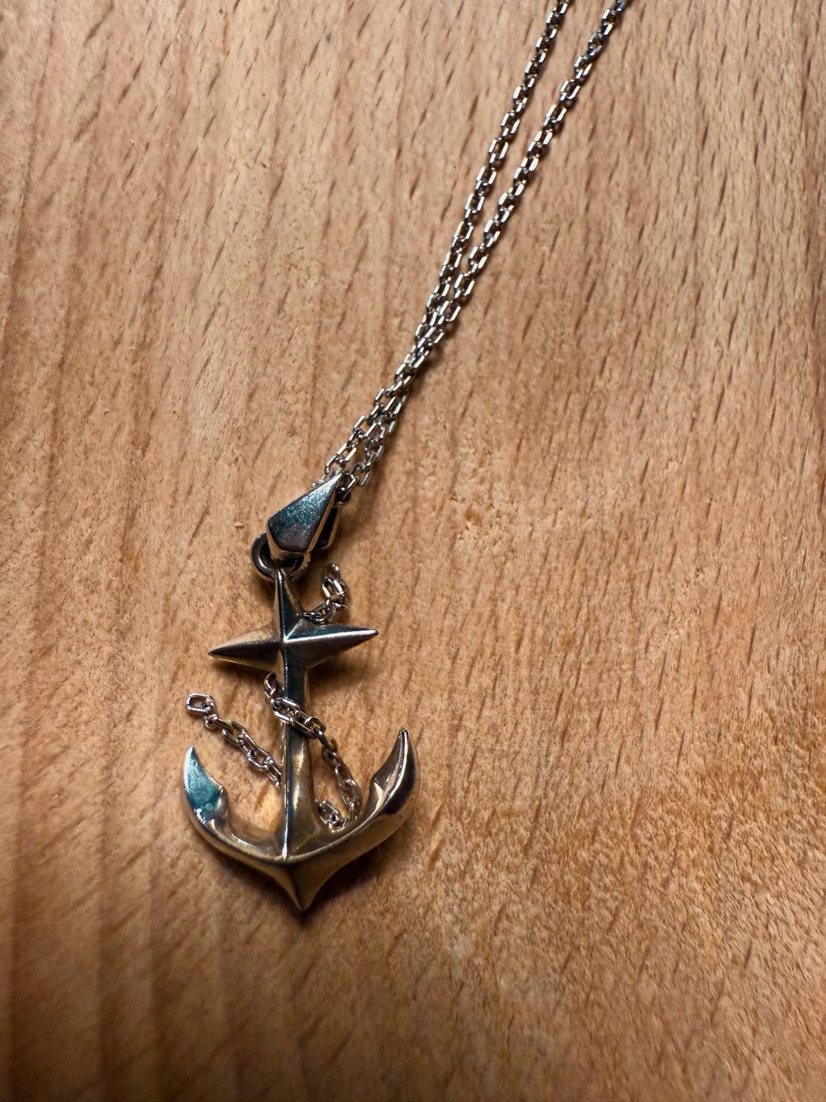 Other Silver Anchor Pendant Necklace – Nautical Charm with Chain Size ONE SIZE - 2 Thumbnail