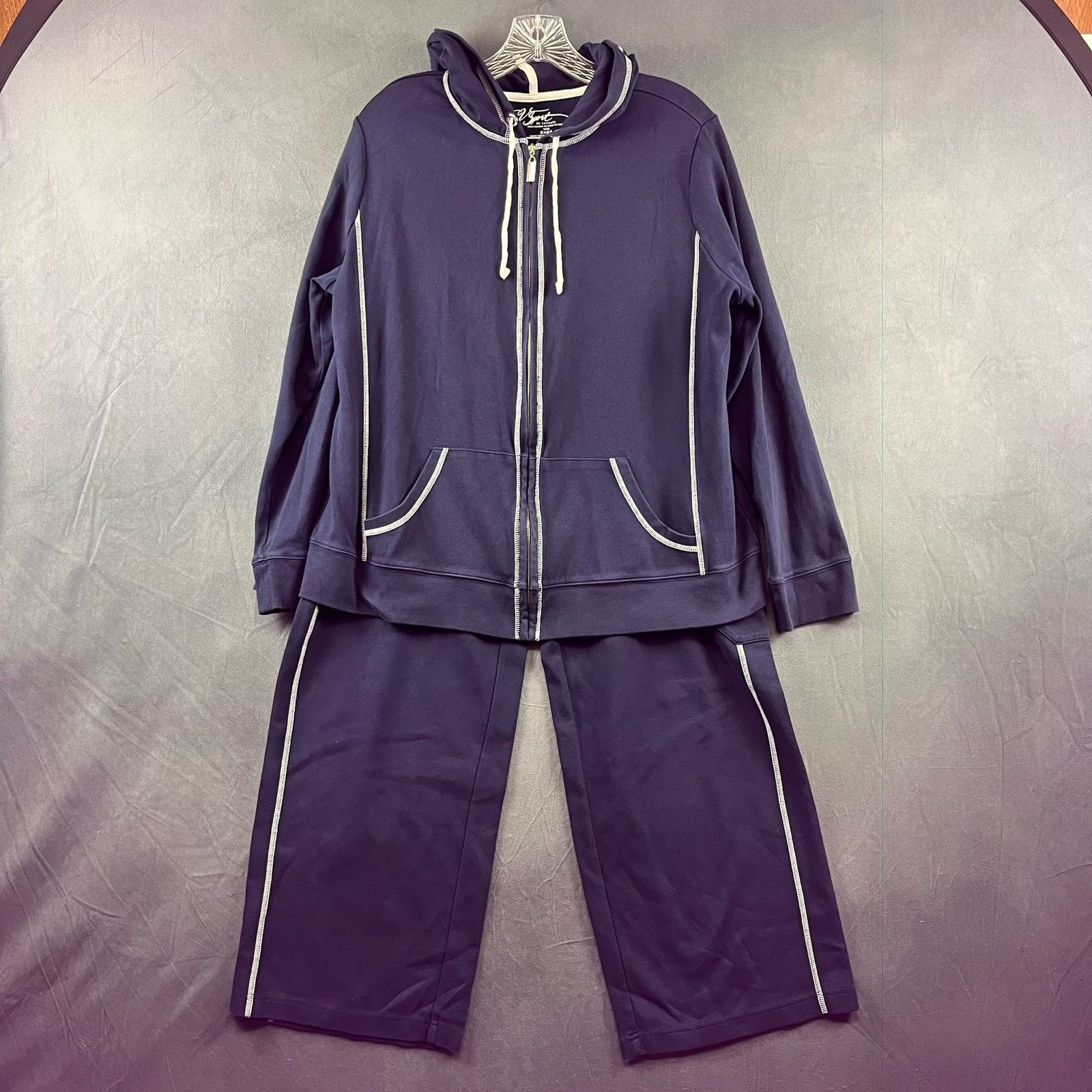 Other V Sport by Venezia Womens 14/16 Hooded Track Suit Plus Size Size XL / US 12-14 / IT 48-50 - 3 Thumbnail