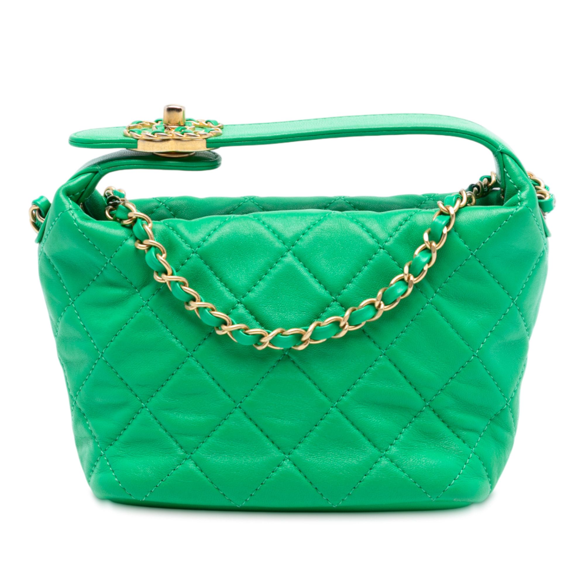 Chanel Chanel Small Quilted Lambskin Perfect Meeting Hobo Size ONE SIZE - 1 Thumbnail