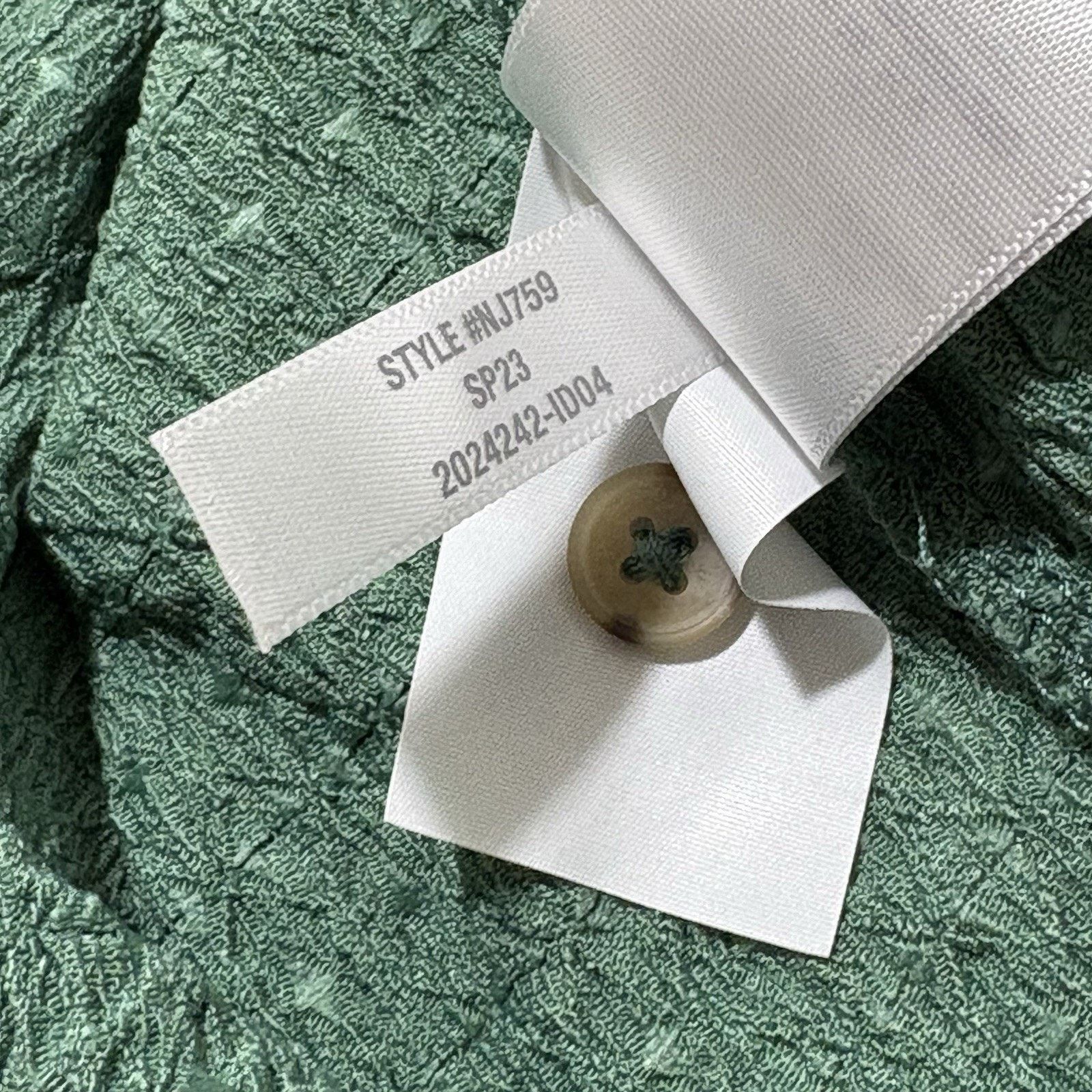 Madewell Madewell Large Crinkled Cardigan Button Up V Neck Green Size L / US 10 / IT 46 - 18 Thumbnail