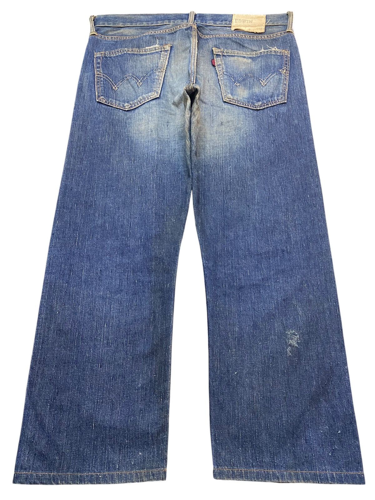 Edwin Vintage Edwin Japan Mud Wash Baggy Style Jeans Size US 36 / EU 52 - 2 Thumbnail