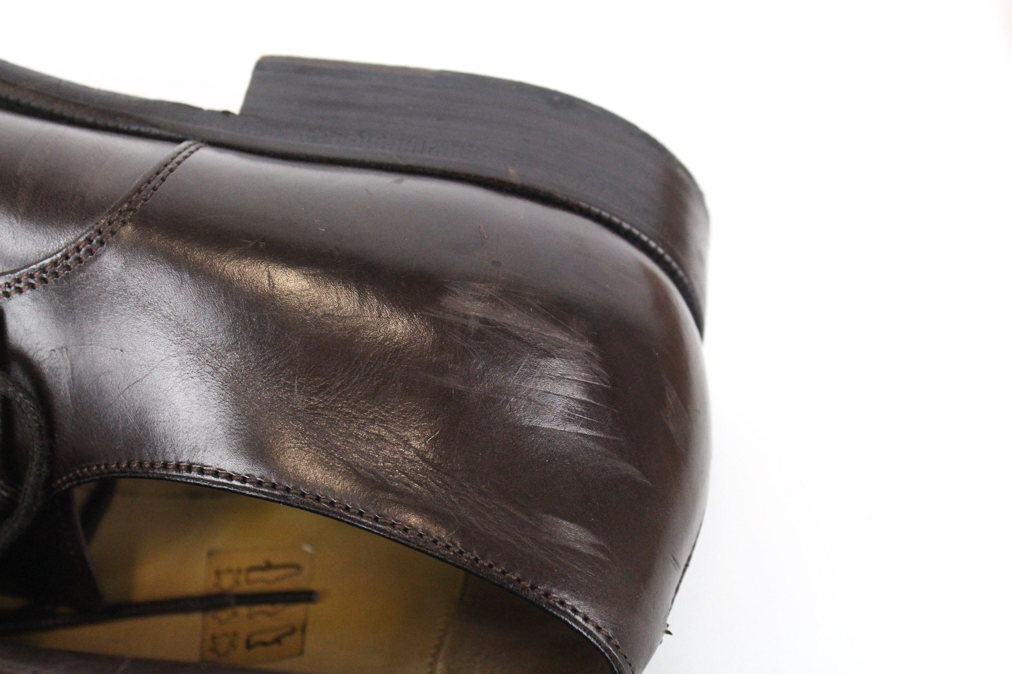Suitsupply EU43.5 Dark Brown Leather Laced Low-Top 72824 Size US 10.5 / EU 43-44 - 16 Thumbnail