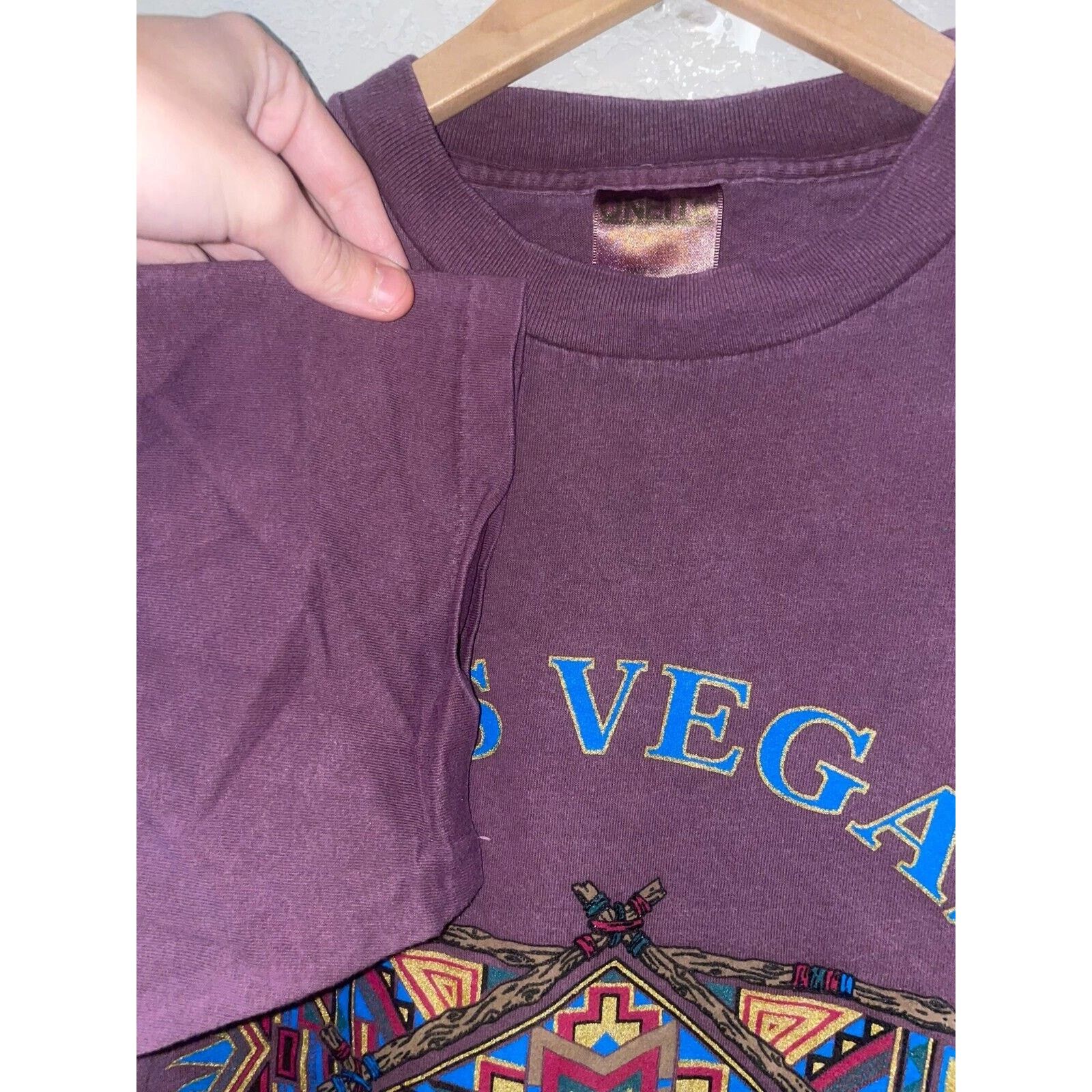 Vintage Vintage Las Vegas Native Shirt American Tee 90s VTG Large Size US L / EU 52-54 / 3 - 7 Thumbnail