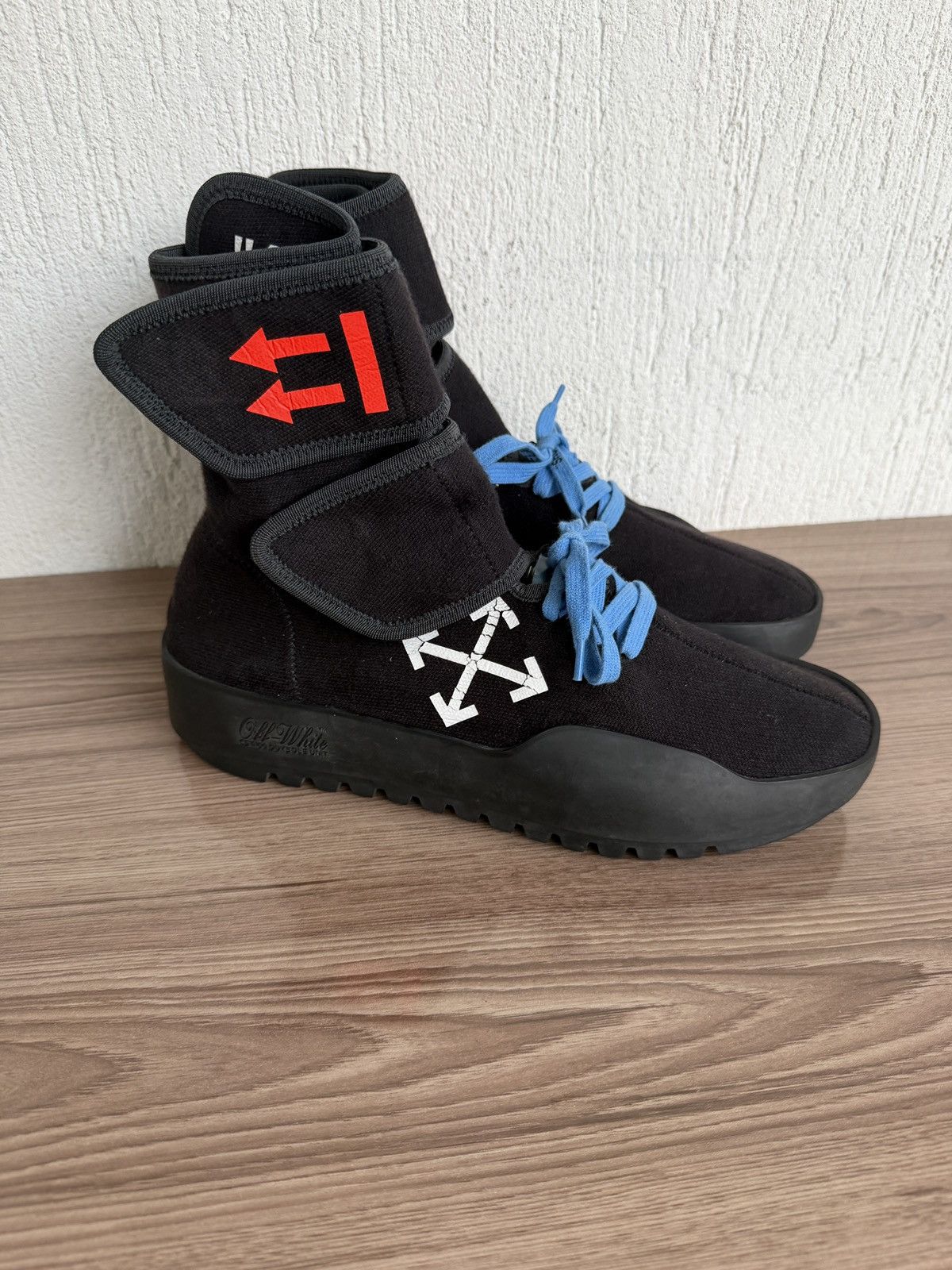 Off-White Fabric Moto wrap by virgil Size US 8 / EU 41 - 1 Thumbnail