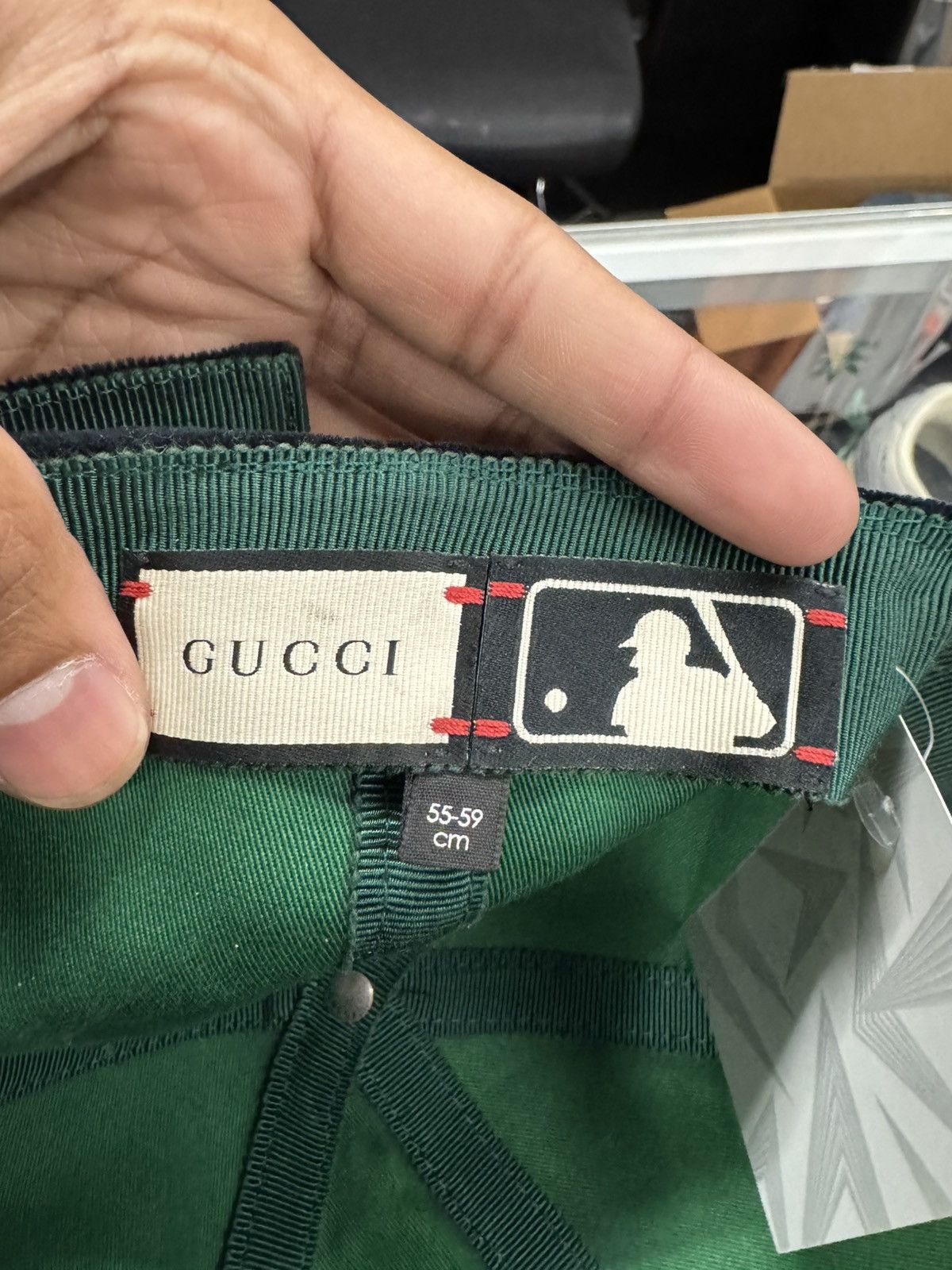 Gucci × MLB Gucci MLB Velvet Baseball Hat Size ONE SIZE - 4 Thumbnail