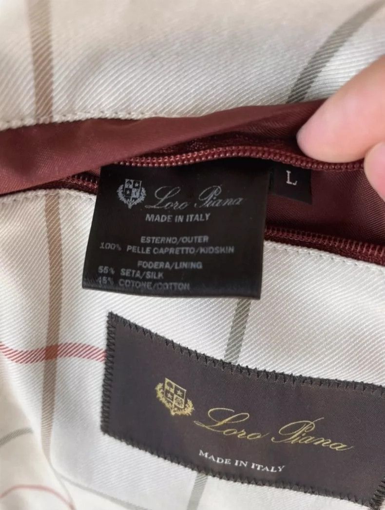 Loro Piana LORO PIANA Anti-pile sheepskin hunting goose down jacket Size US L / EU 52-54 / 3 - 9 Thumbnail