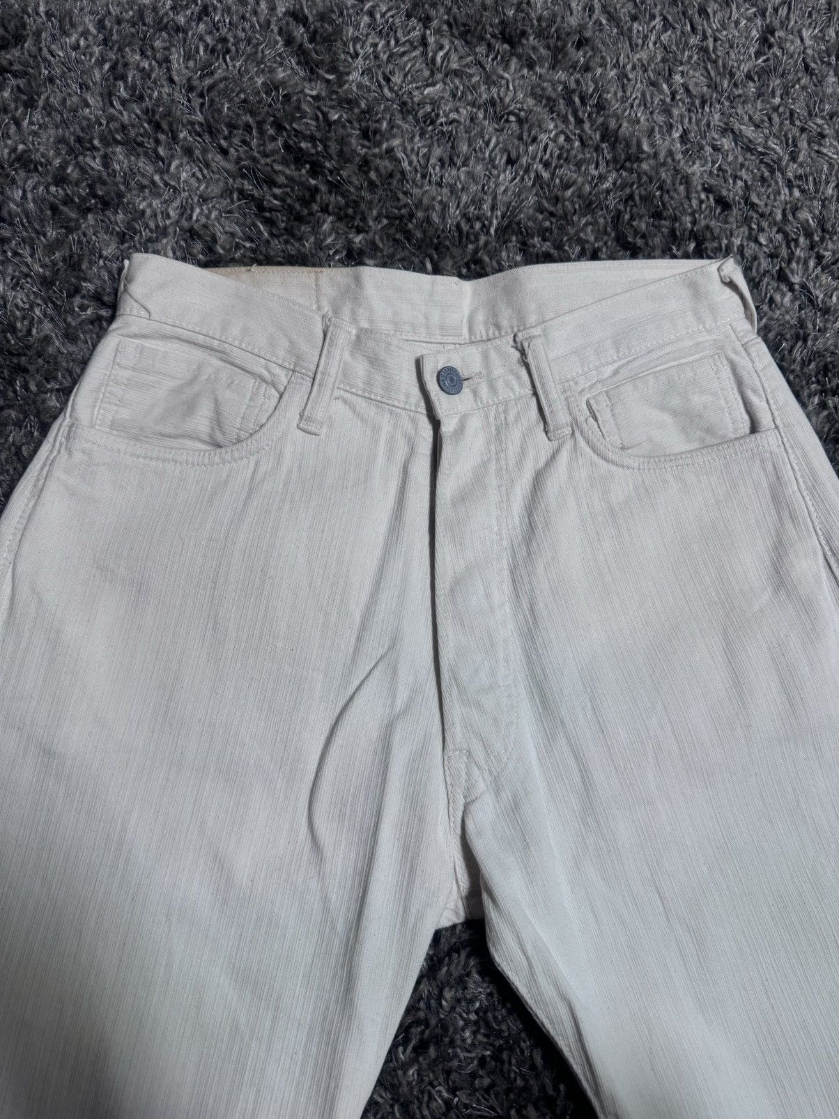 Evisu Vintage Evisu White Denim Jeans Size US 31 - 2 Thumbnail