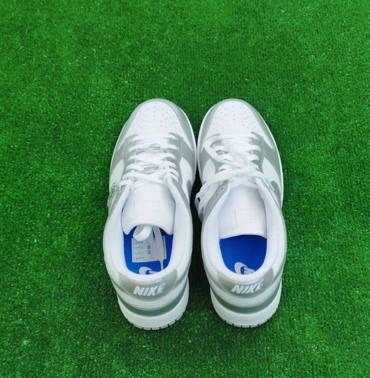 Nike Shoes Nike Dunk Low Silver Size US 11.5 / EU 44-45 - 5 Thumbnail