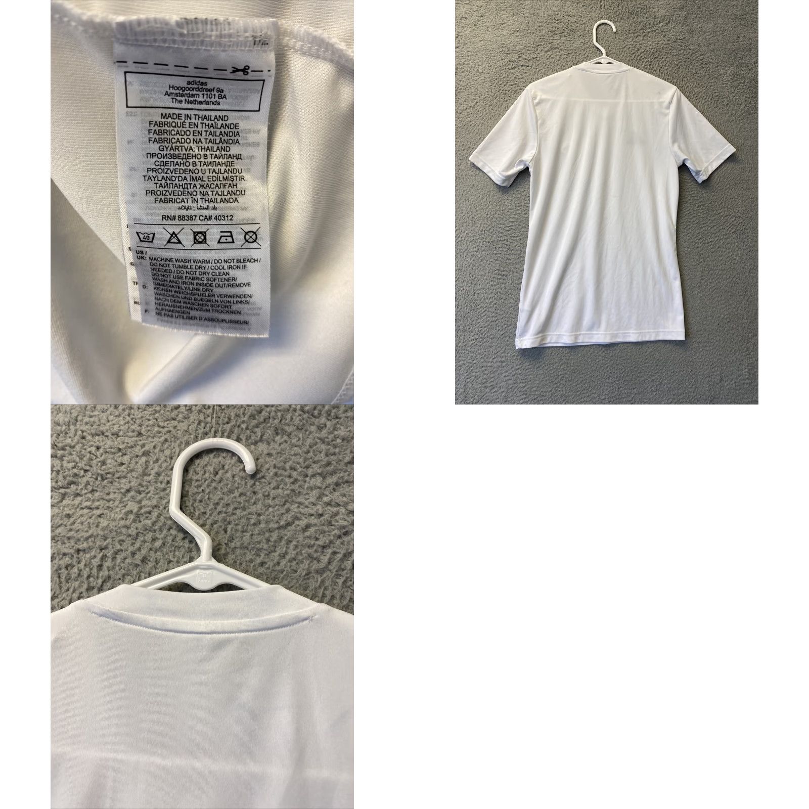 Adidas Adidas jersey Mens Small Colorado soccer Soccer Jersey 36-70 T-Shirt White Polyester Jersey Adizero Men's S Size US S / EU 44-46 / 1 - 8 Thumbnail