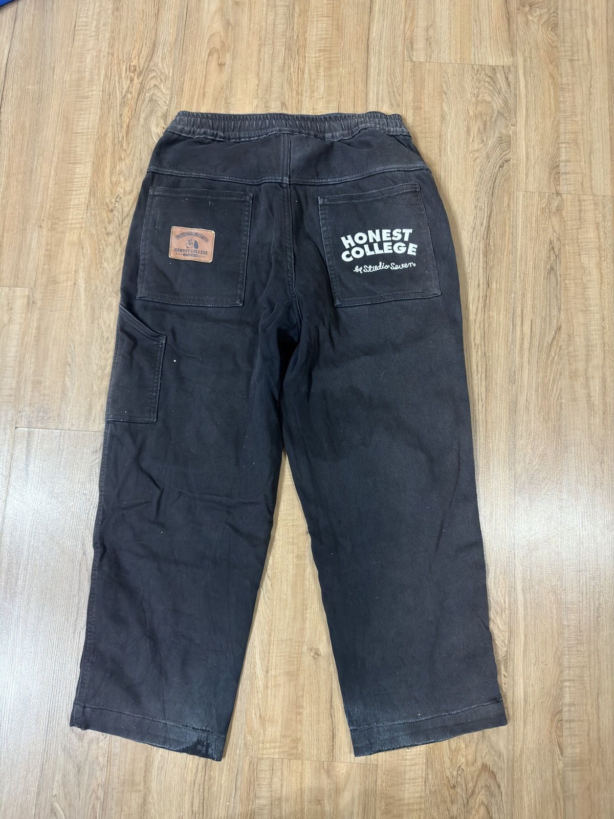 Japanese Brand STUDIO 7 DOUBLE KNEE BAGGY PANTS Size US 32 / EU 48 - 7 Thumbnail