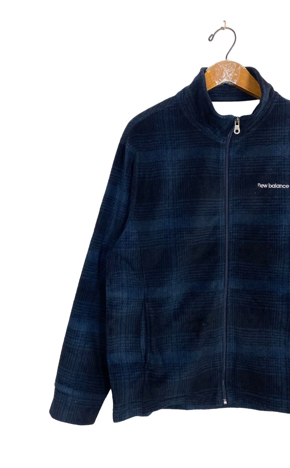 New Balance Rare‼️ New Balance Zipper Fleece Checked Pattern Size US M / EU 48-50 / 2 - 2 Thumbnail