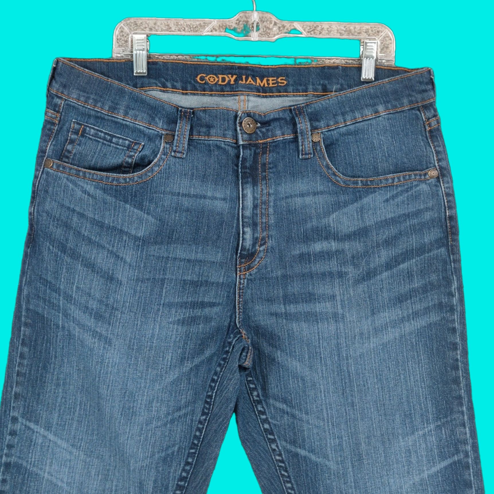 Cody James Cody James Jeans Mens 36x36 Blue Stretch Denim Work Cowboy Western Bootcut Size US 36 / EU 52 - 1 Thumbnail