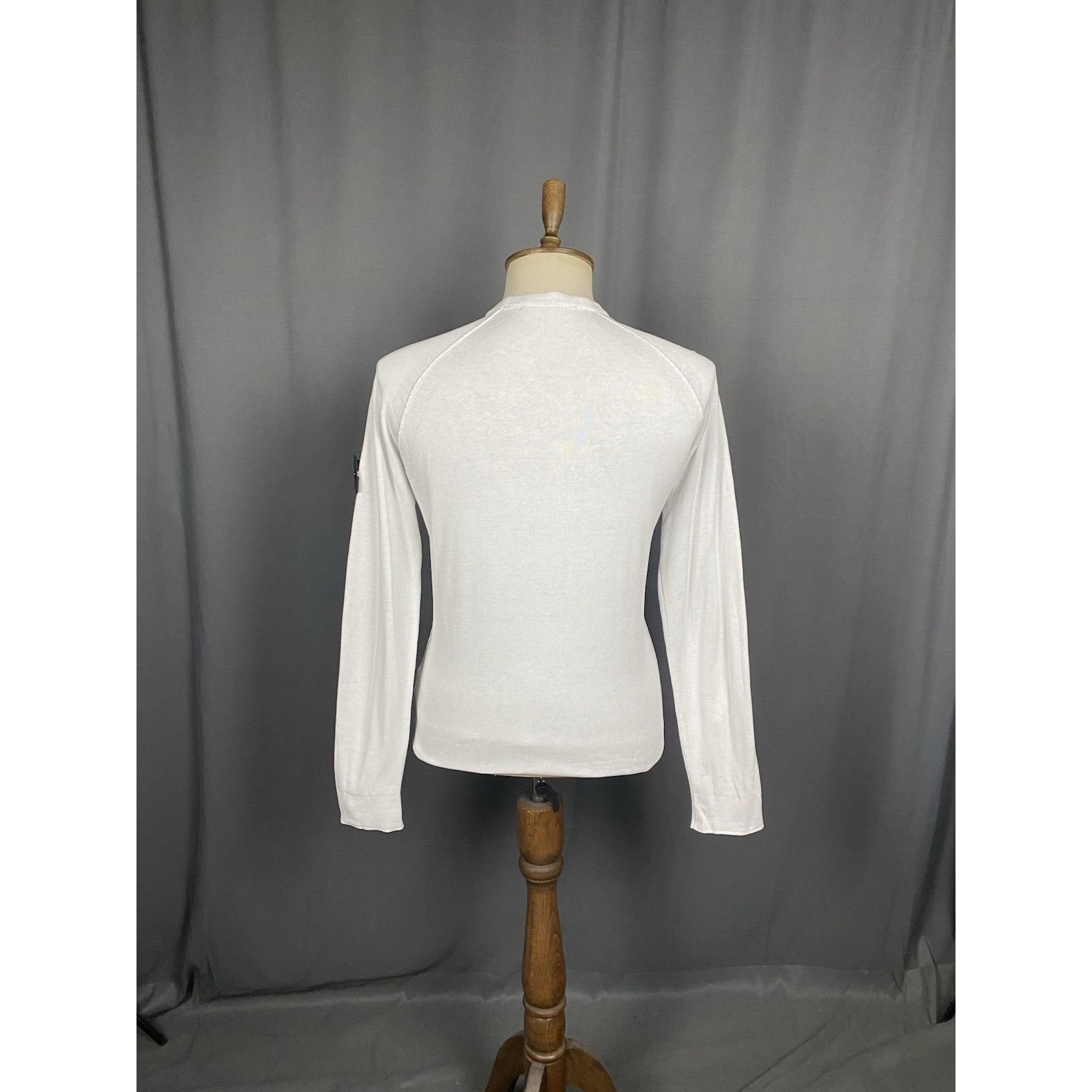 Stone Island Stone Island Men's Beige White Crewneck Sweater Size L Size US L / EU 52-54 / 3 - 9 Thumbnail