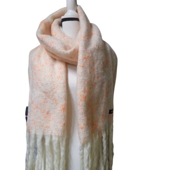 DKNY DKNY Pop-Neon Speckled Scarf, 16x76 Neon Orange Size ONE SIZE - 3 Thumbnail