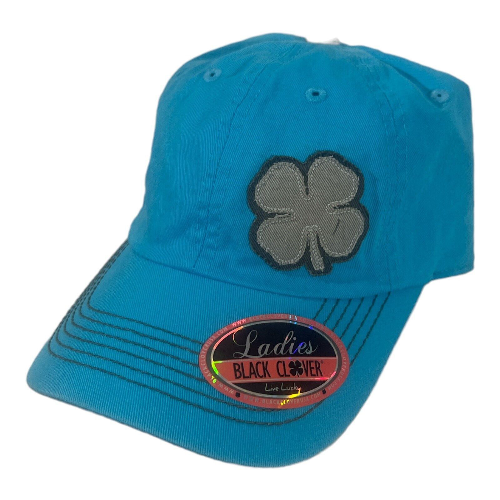 Other Live Lucky Black Clover Adjustable golf Hat Cap Ladies Coll Size ONE SIZE - 1 Thumbnail