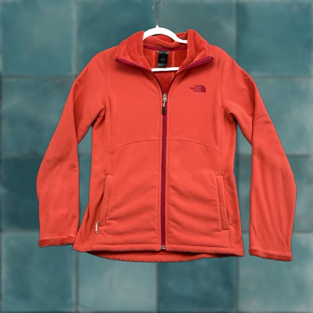 The North Face Womens Morning Glory Full Zip Fleece Jacket Pink Small