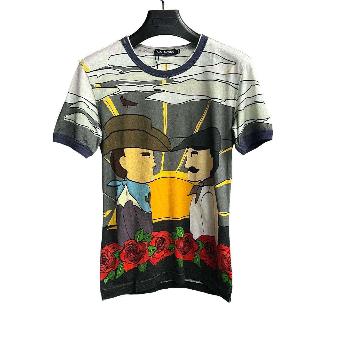 Dolce & Gabbana Dolce & Gabbana Cowboy Sunset Graphic T-Shirt US S Size US S / EU 44-46 / 1 - 1 Thumbnail
