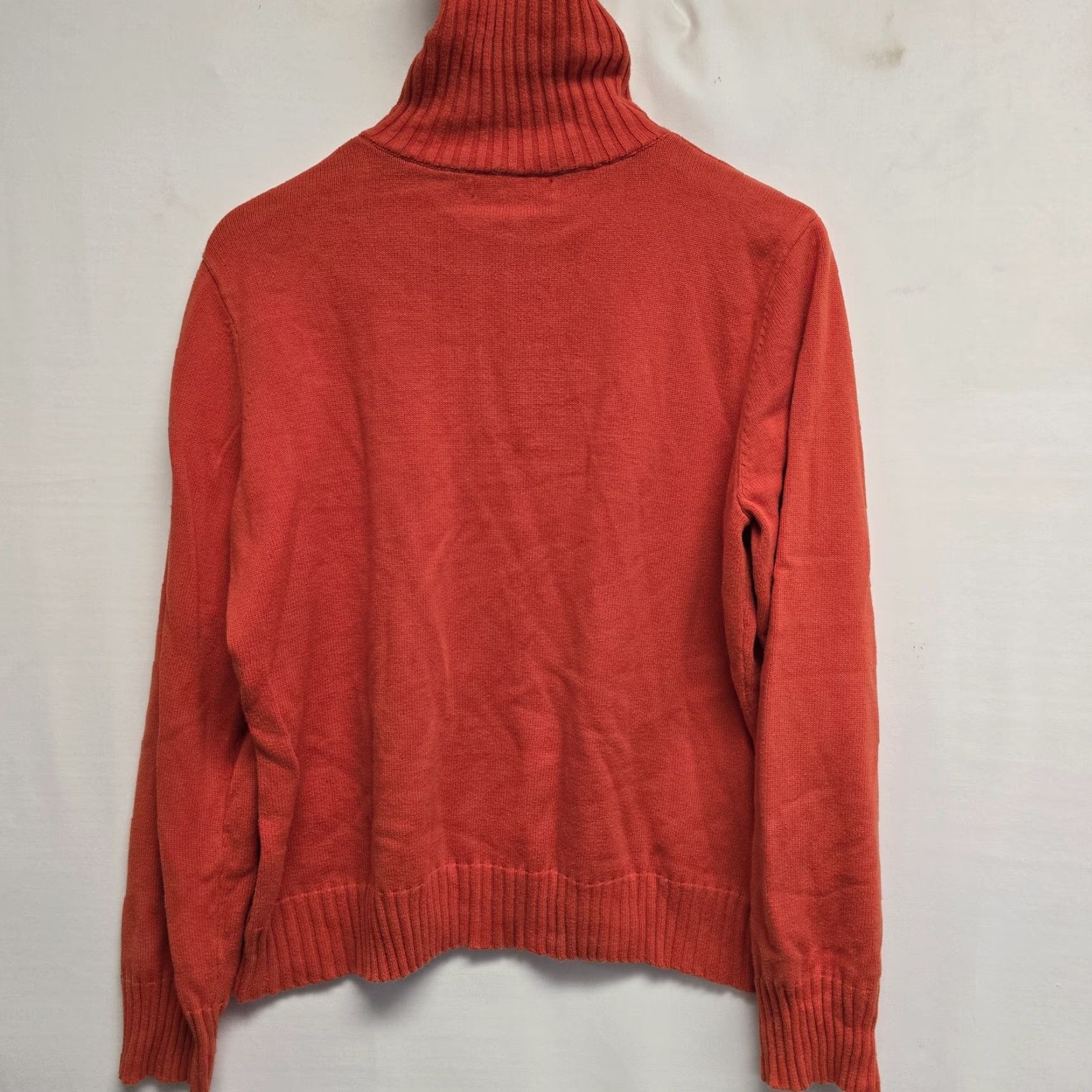 Ralph Lauren Lauren Ralph Lauren Women’s XL Pima Cotton Cable Knit Turtleneck Sweater Jumper Size XL / US 12-14 / IT 48-50 - 3 Thumbnail
