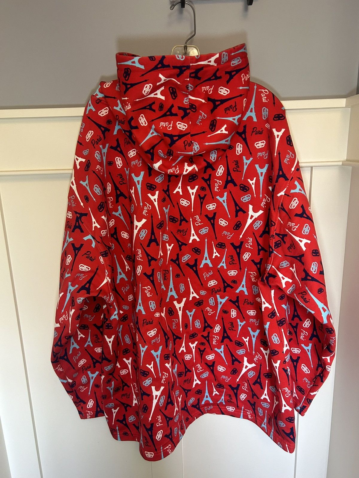 Balenciaga × Designer Balenciaga Eiffel Tower BB logo oversized hoodie Size US XL / EU 56 / 4 - 2 Thumbnail