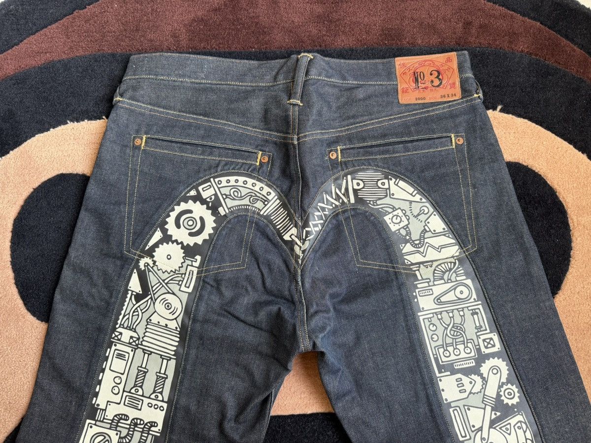 Evisu evisu robot daicock style denim jeans size：36x34 Size US 36 / EU 52 - 5 Thumbnail