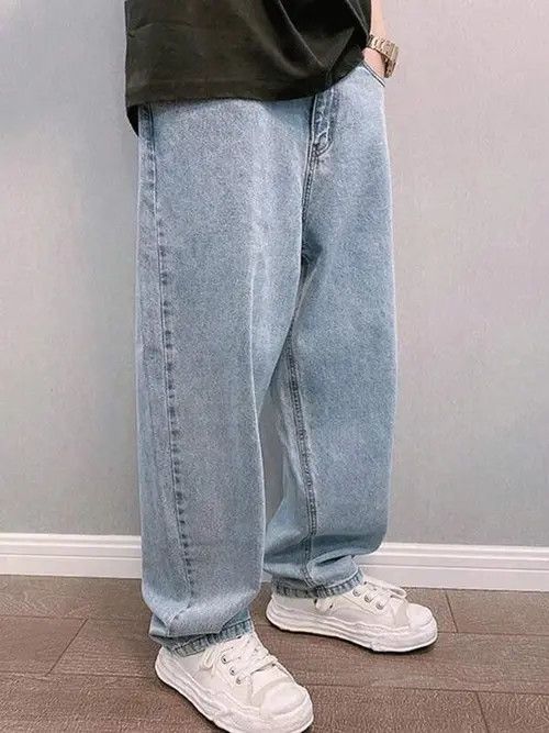 Jean Baloon Skate Baggy Denim Jeans Loose 2000s Size US 34 / EU 50 - 4 Thumbnail