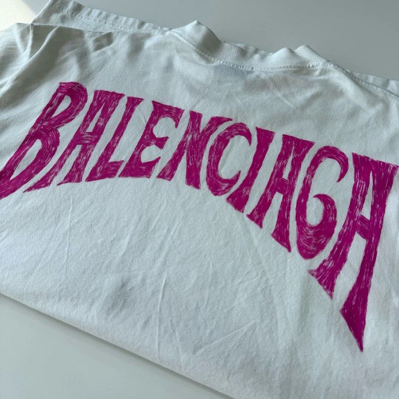 Balenciaga Balenciaga Letter Logo printed T-shirt with round neck and Size US L / EU 52-54 / 3 - 3 Thumbnail