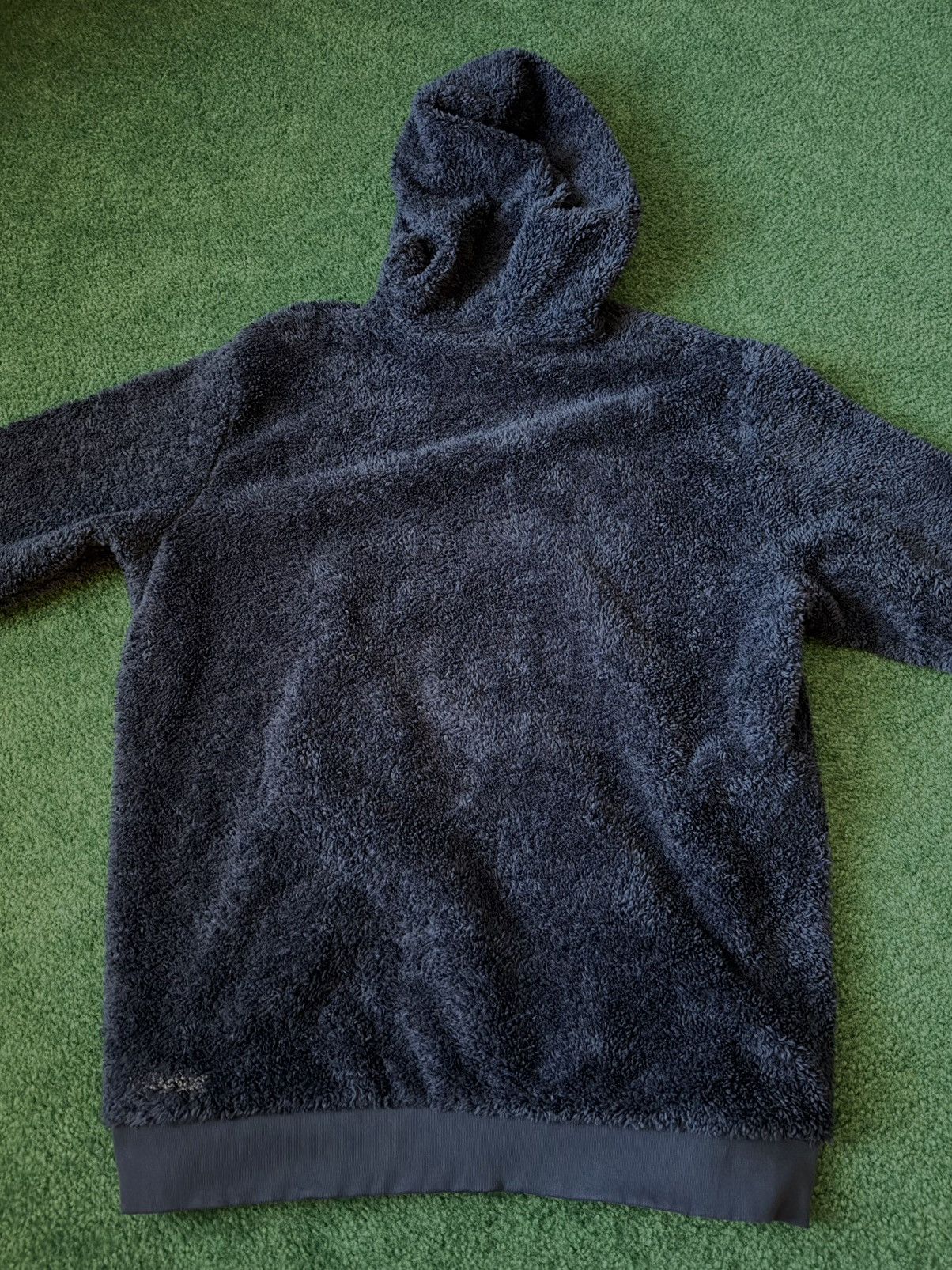 Adidas Adidas Originals "Sherpa" Fleece Trefoil Hoodie - Navy Blue Size US L / EU 52-54 / 3 - 5 Thumbnail